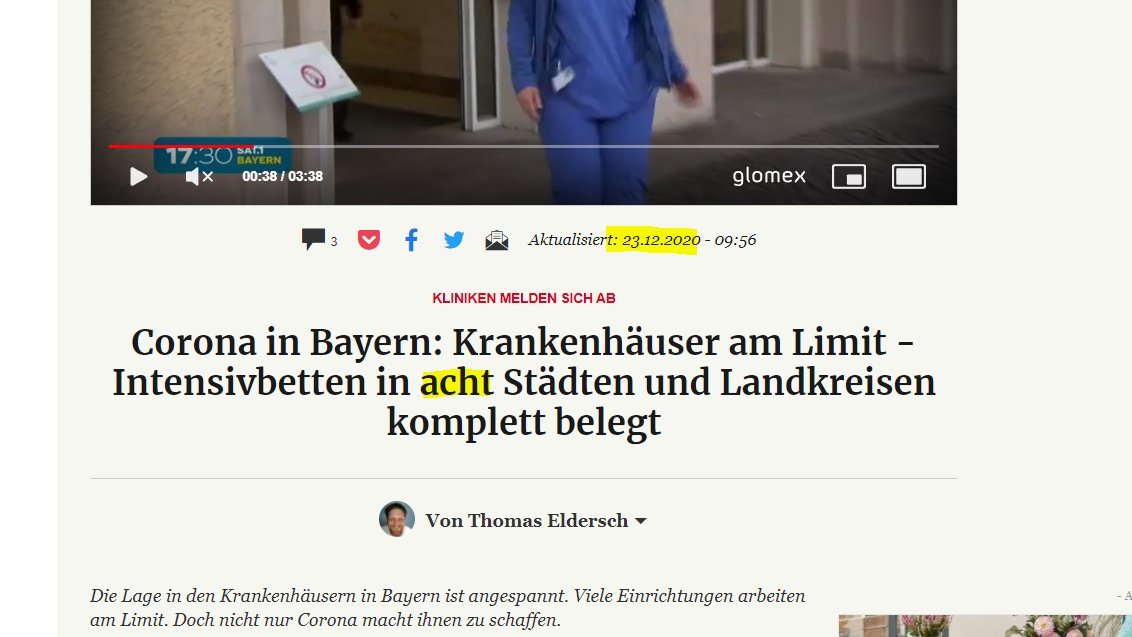 FrankfurtZack's tweet image. 23.12.2020: 8 Landkreise in Bayern haben kein freies ITS Bett. Schockstarre. Das ganze Land kennt kein anderes Thema.

24.1.2024: 14 Landkreise in Bayern haben kein freies ITS Bett. Keiner bemerkt es.