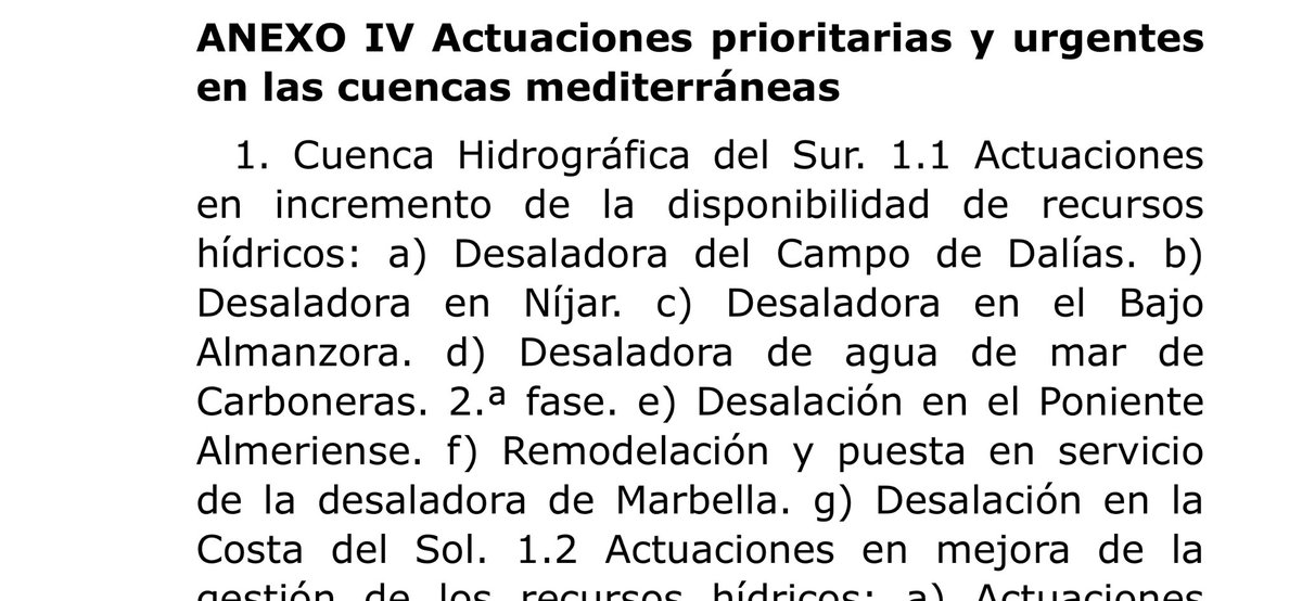 <a href="/_JuanEspadas/">Juan Espadas Cejas</a> Sr. <a href="/_JuanEspadas/">Juan Espadas Cejas</a> estamos hablando de obras que fueron declaradas de interés general del Estado en la Ley 11/2005 y urgentes y prioritarias en el Real Decreto-ley 4/2023.
La normativa establece que su financiación, ejecución y explotación corresponde al Estado.