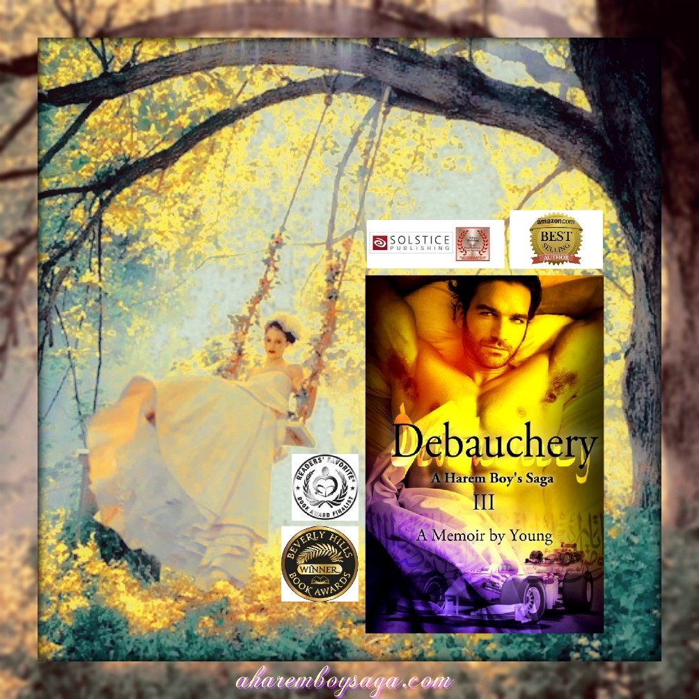 Let your love lightly dance on the edges of Time. DEBAUCHERY getBook.at/DEBAUCHERY is the 3rd book to an autobiography of a young man's enlightening coming-of-age secret education in a male harem known only to a few. #AuthorUproar #BookBoost