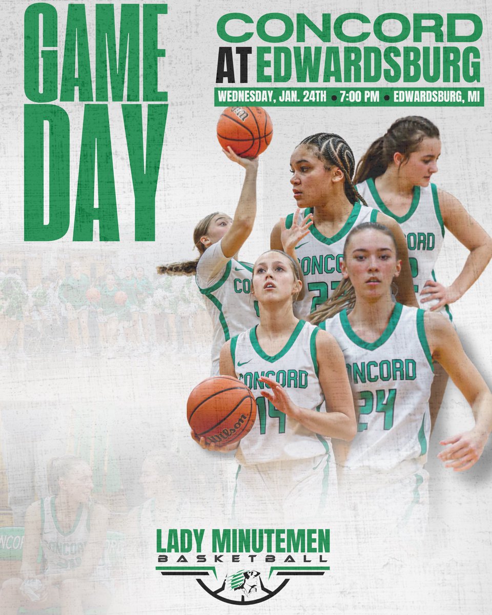 🏀🏀🏀🏀🏀🏀
‼️GAMEDAY‼️

The Lady Minuteman hit the road tonight making a trip across state lines to Michigan to take on Edwardsburg in a non-conference matchup. Varsity will tip at 7:00 PM following the JV game at 5:45 PM.

#WeCanWeWill