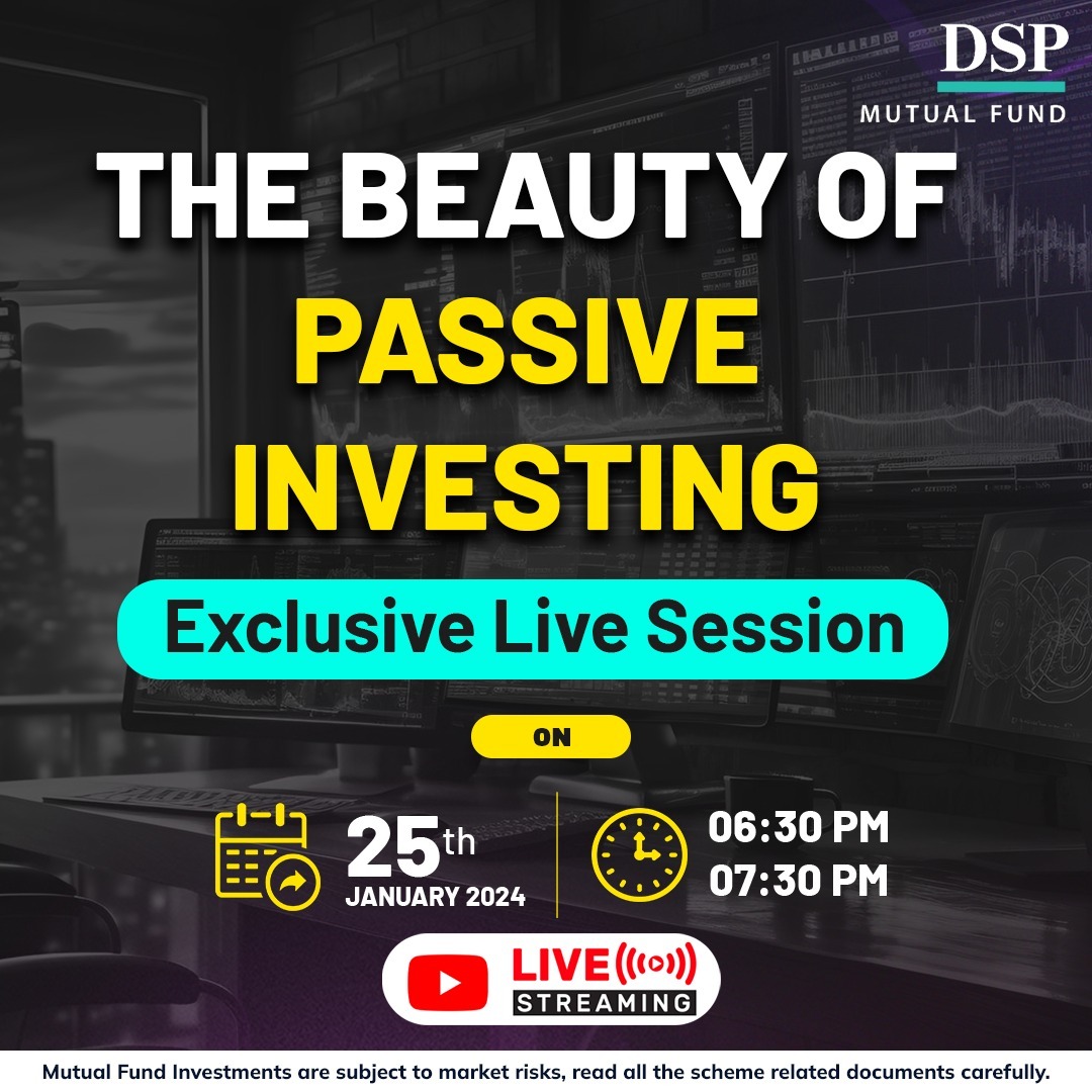 dspmf's tweet photo. Ready to effortlessly transform your portfolio the Zen way?
Learn from our panelists about simple yet effective strategies!
🗓️Don't forget to set a reminder: Jan 25 | 6.30 pm👇
https://t.co/vpZxVqgbdS
#DSPAdd #AddingZeroes #LetsIndex #ETFs #IndexFunds