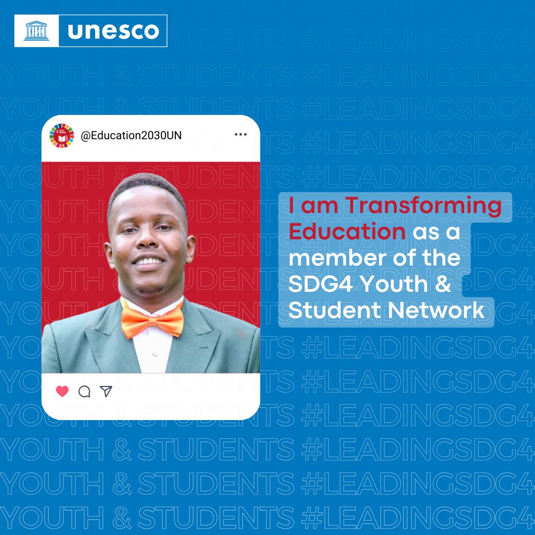 Excited to be part of this thrilling conversation on #EducationDay2024 📚

Not only that, I am excited to be continuing my education advocacy journey as part of the #leadingSDG4 Youth & Students Network.🥳🥳

#transformingeducation
 @Education2030UN