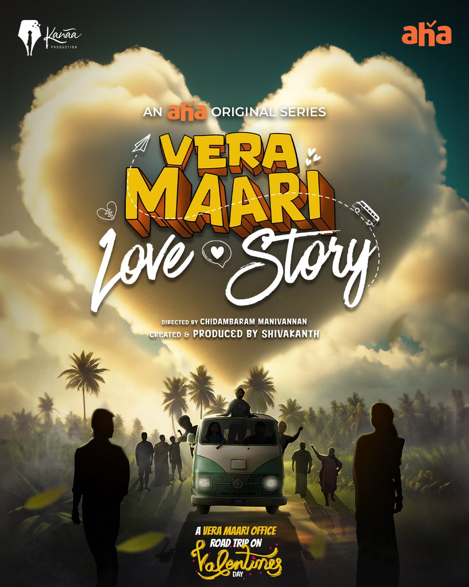 Vera Maari Love Story Paaka Ready ah? 😍#VeraMaariLoveStory A Cute Spinoff of Sathya & Ramya from Vera Maari Office 🥰An aha Valentines' Day Gift, premieres Feb 14th!@ahatamil @Lavanya_officl @kannadhasannn @vjpappu5 @soundariyananju @Syamathegaama @RjShivakanth @vijayvaradharaj