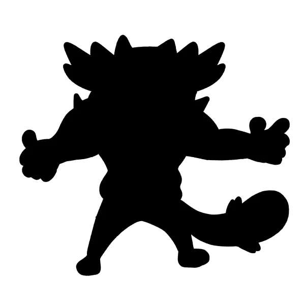 ガオガエンシルエットクイズ!当ててください!!!答えは明日の夜  #ポケSQ 
