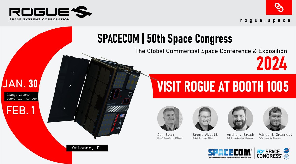 Join us at #spacecom2024 next week! rogue.space