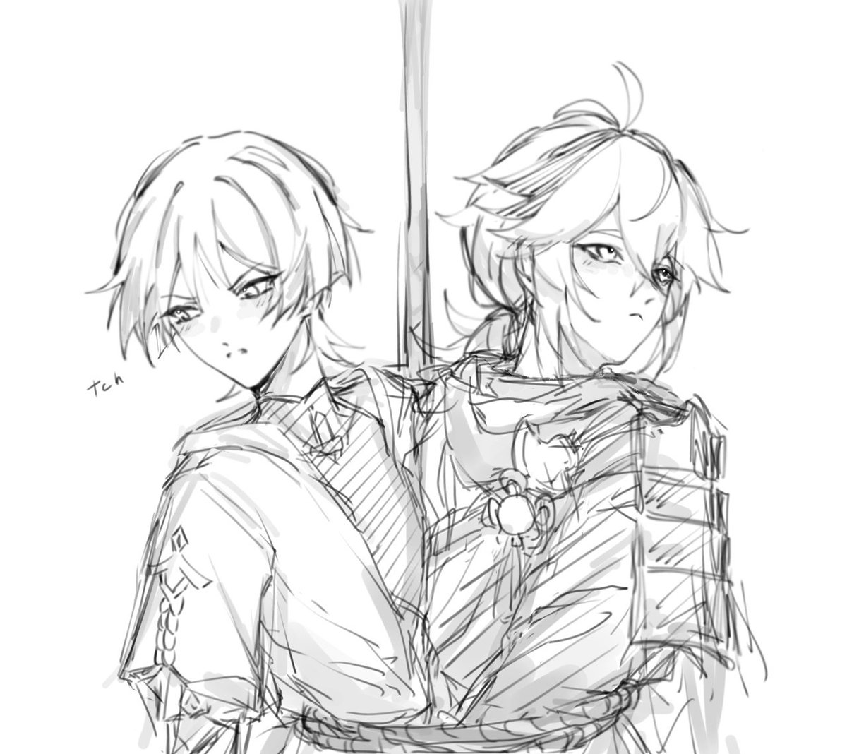 tahuT0_fu's tweet photo. Got trapped together #kazuscara https://t.co/icASqnLxq3