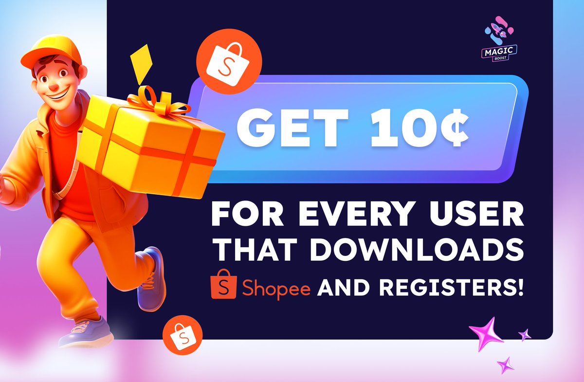 🚨 High converting offer has returned - Shopee Vietnam 🚨 🤑 Get 10¢ for every user that downloads Shopee and registers! 🪙 Commission Amount: 10¢ 🌎 Available: Vietnam Only 📲 Device: Android Only 👉 Sign Up: magic.store/magic-boost