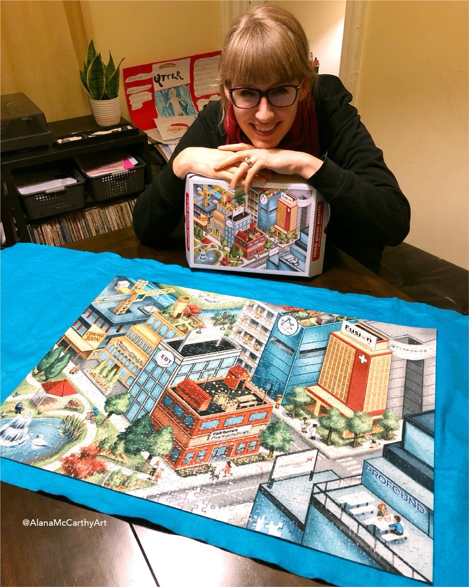 It was also a blast to see my own artwork turned into a puzzle - and be able to complete it myself.

#puzzle #puzzledesign #familytime #gamenight #clientgifts #giftideas #uniquegift #holiday #illustration #custompuzzle #playtogether #isometric #design #productart #lifescience