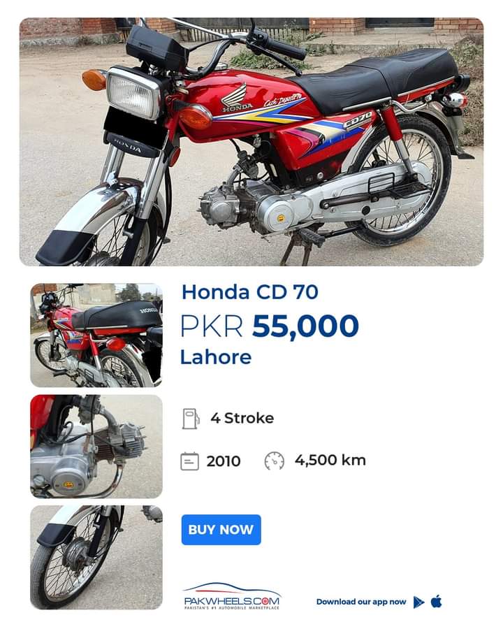 noman83656's tweet image. Honda CD 70 is up for sale in Lahore! 

Contact seller here: ow.ly/PbzJ50QtS1I

#PakWheels #PWListingOfTheDay #LOD