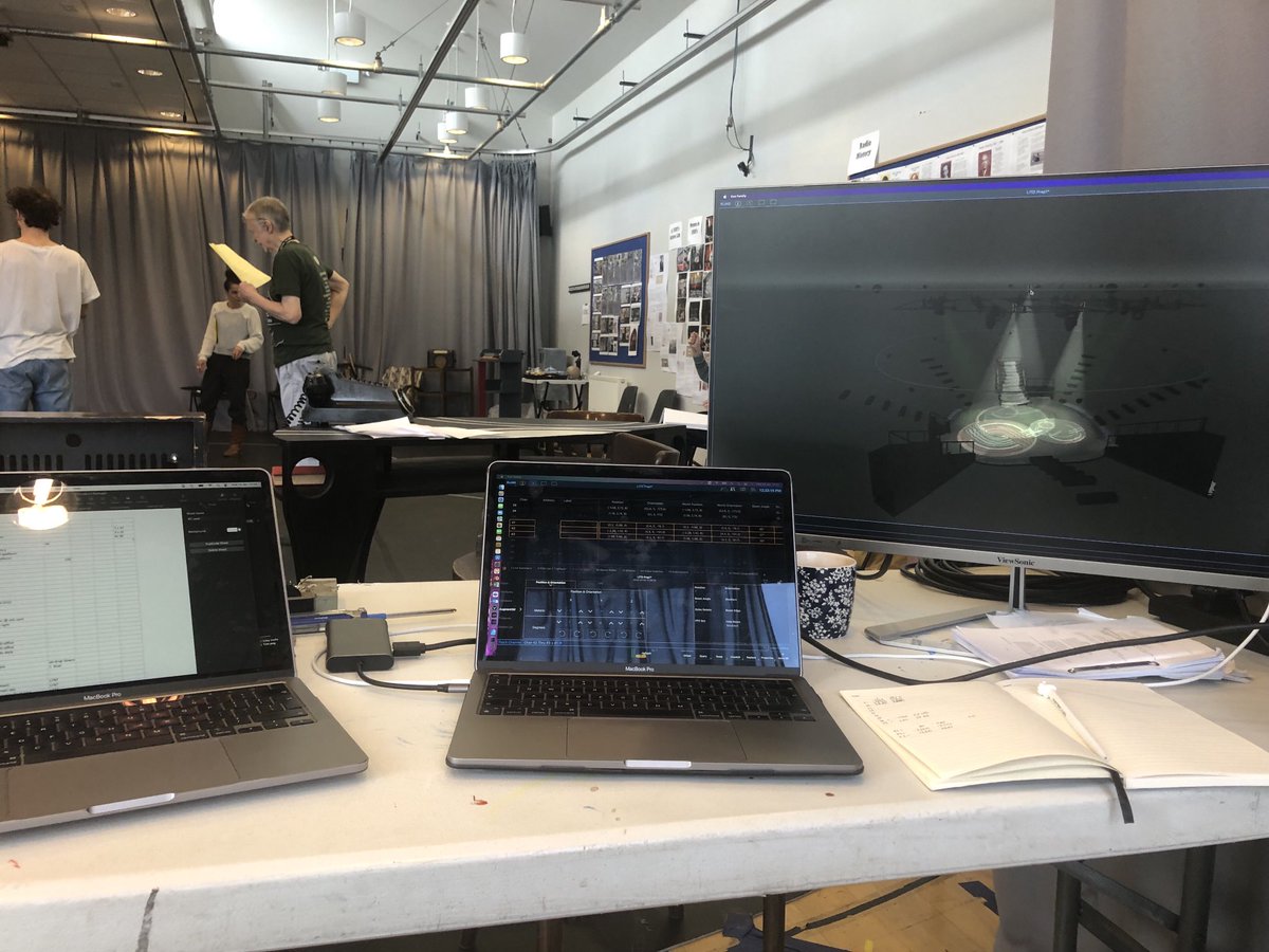 Best way to beat January blues! Thoroughly enjoying plotting ⁦<a href="/NewVicTheatre/">New Vic Theatre</a>⁩  with the hilarious ‘A leap in the Dark’ rehearsals thanks ⁦<a href="/PeteMorgan101/">Peter Morgan</a>⁩ for my new augment file ⁦<a href="/ETCInc/">ETCInc</a>⁩ ⁦<a href="/the_ALPD/">the ALPD</a>⁩