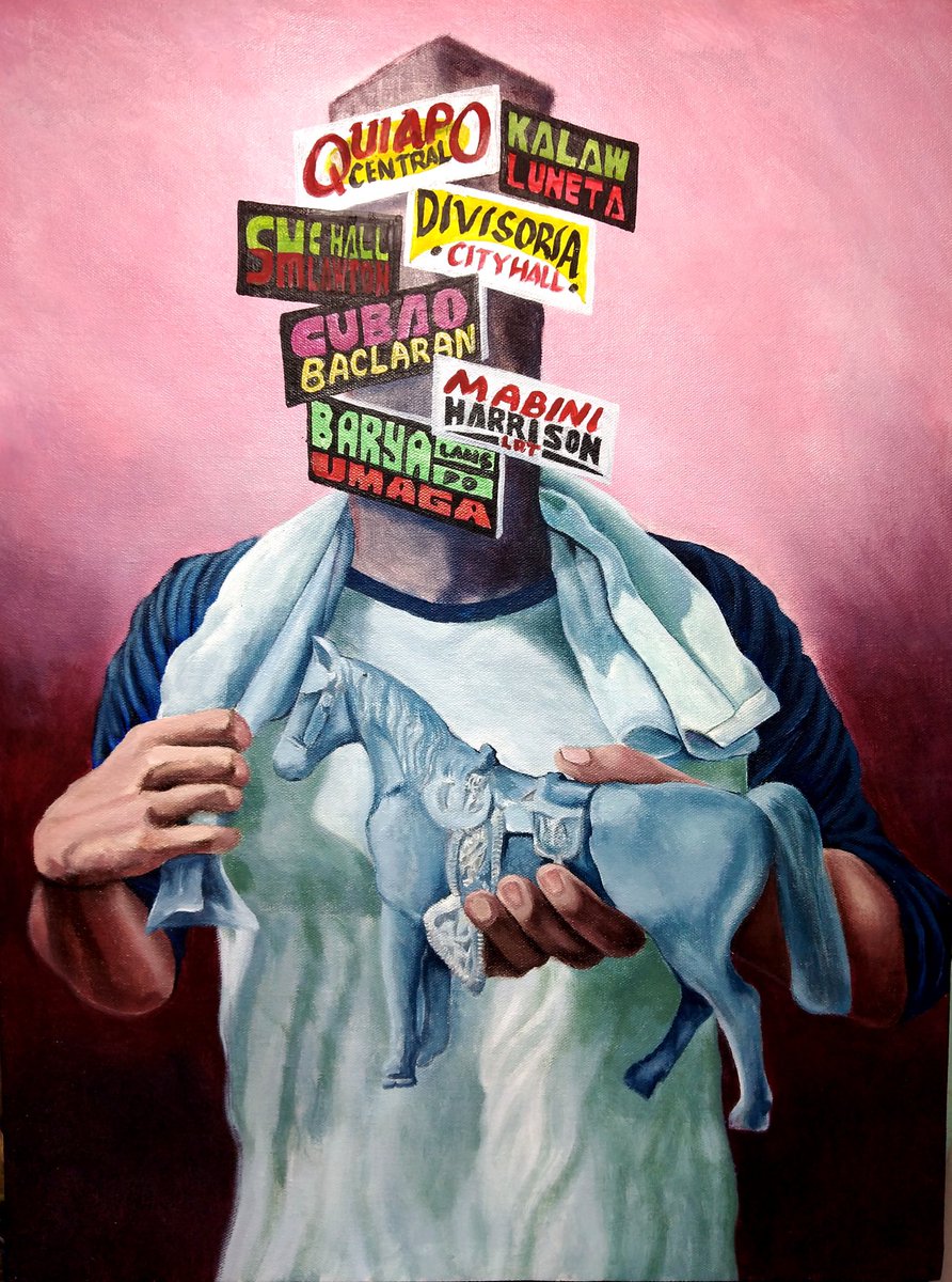 PasaHero para kay Tsuper-Hero Entry #5
Online Exhibit 2024

Artist name: Harold Gomes
Title: "Pasada"
Medium: Acrylic on Canvas 
Dimension: 24 x 18 Inches
Year: 2023