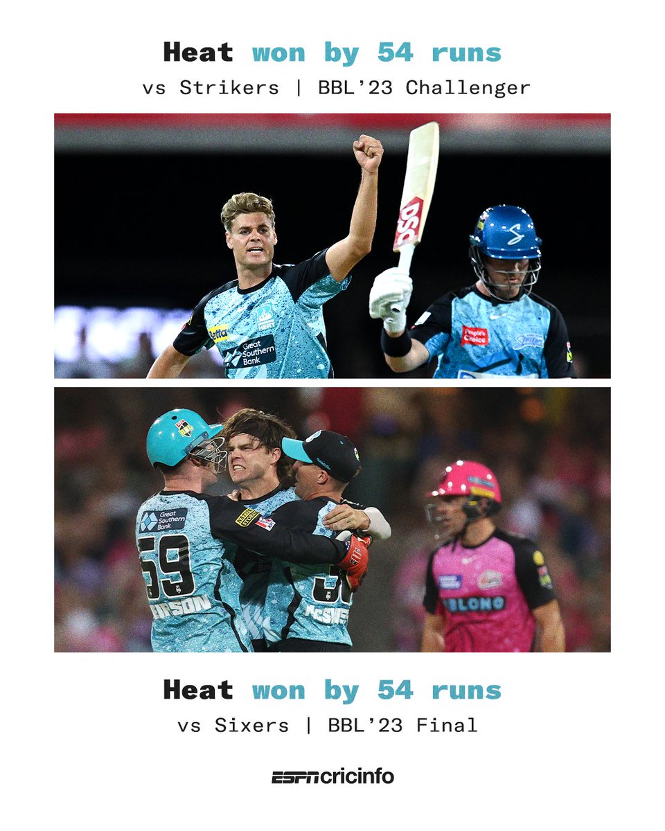Heat bring the same energy in the last two games of the tournament 👊 #BBL13