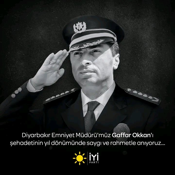 Diyarbakır Emniyet Müdürü Ali Gaffar Okkan 
Saygı,minnet ve rahmetle anıyoruz 
#GaffarOkan 🙏😔