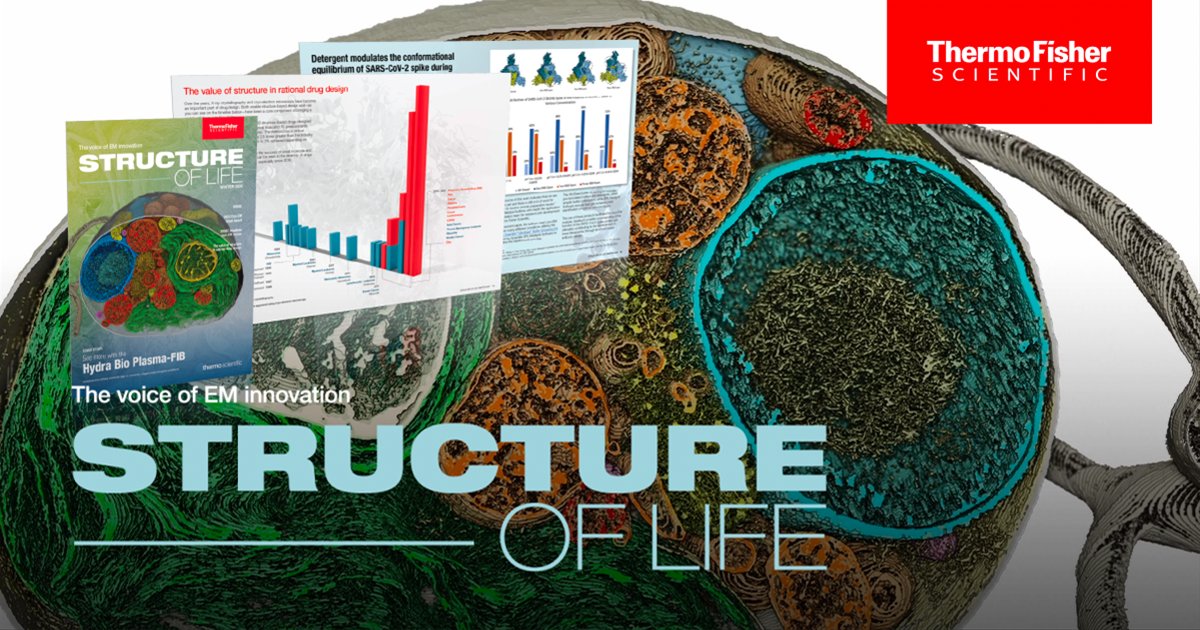 Issue 2 of @thermofisher's Structure of Life magazine is out now! 

Download to:
👀 See more with the Hydra Bio PFIB 
💡 Learn how @SEMC_NYSBC broadens access to #cryoEM
🧩 Understand the value of structure in rational #DrugDesign

And more! bit.ly/3SiYtFE