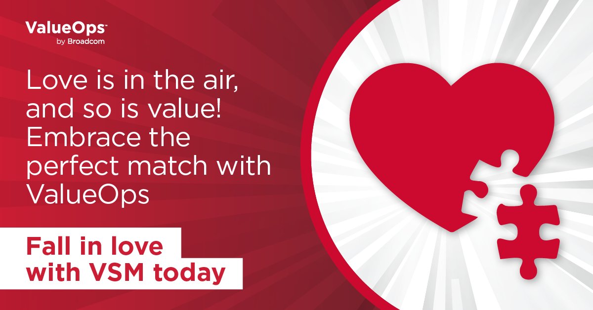 #ValueStreams turn strategy into a realistic plan. Embrace your perfect match w #ValueOpsVSM. Create a clear thread from portfolio-level initiatives to individual work. When plans shift, ValueOps shows how it impacts your journey. Fall in love! bit.ly/493rImv