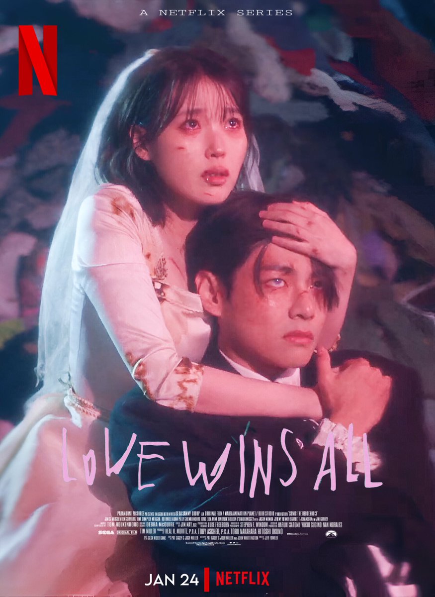 Tae and IU #LoveWinsAllMV #TAEHYUNG #IUxV What a dramatic mv... Both the characters slayed 😭 💜