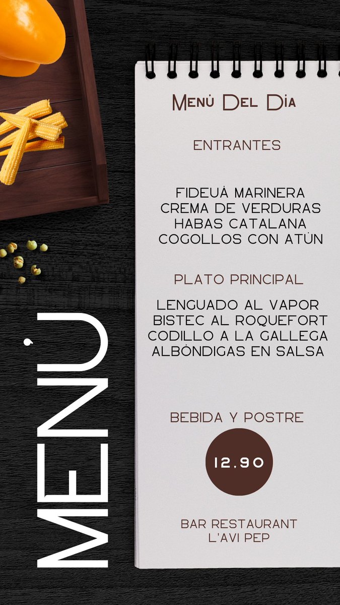 #menudeldia