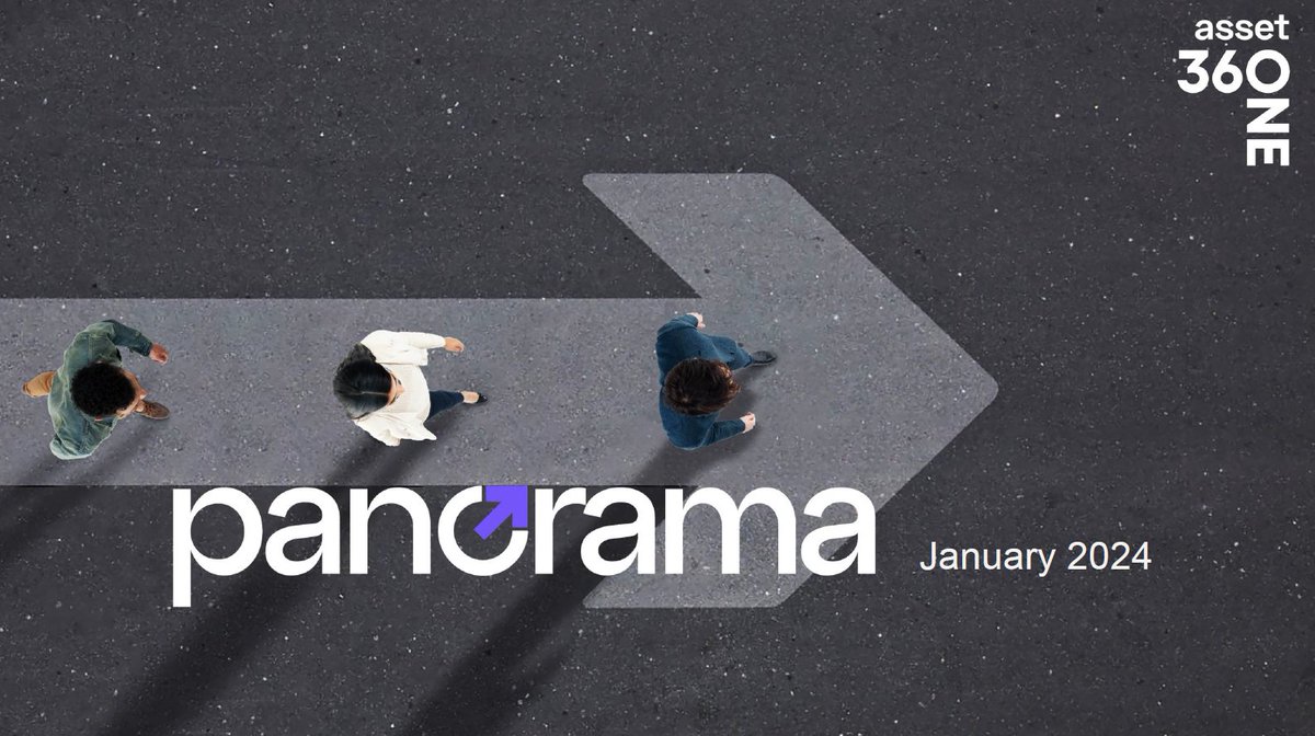 360ONEAsset's tweet photo. Panorama January 2024 edition is out now!

#Panorama is a meticulously crafted report that offers a comprehensive view of the macro factors and market trends shaping the Indian economic landscape.

Follow the thread below or download the full report here: https://t.co/xRPAbkGWXK

@maheshwari_anup  @_Vikram_Chhabra @BhavinJatania @kumar_anunaya @shethronak @anmasc