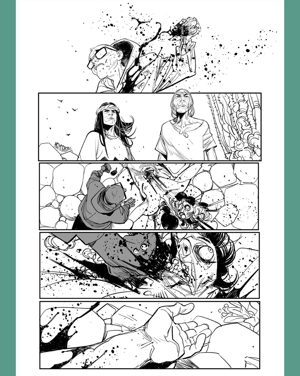 A couple of pages of EarthDivers #14. Out today! Written by @SGJ72 Colored by @JoanaLafuente @idwpublishing . #idworiginal #idwpublishing #earthdivers #creatorowned #comicbooks #pages #comicpage #art #digitalart #inks #clipstudiopaint #wacom