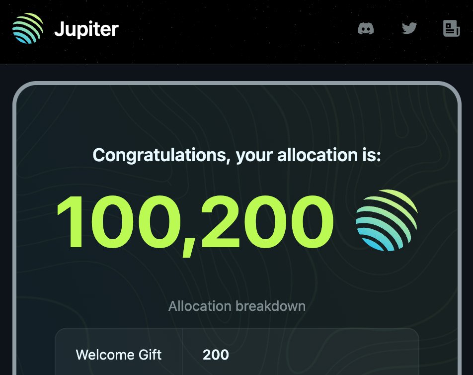 SolanaKit's tweet image. Just realized one of our team wallets received this allocation. What should we do with this, distribute to all holders?

$JUP @JupiterExchange