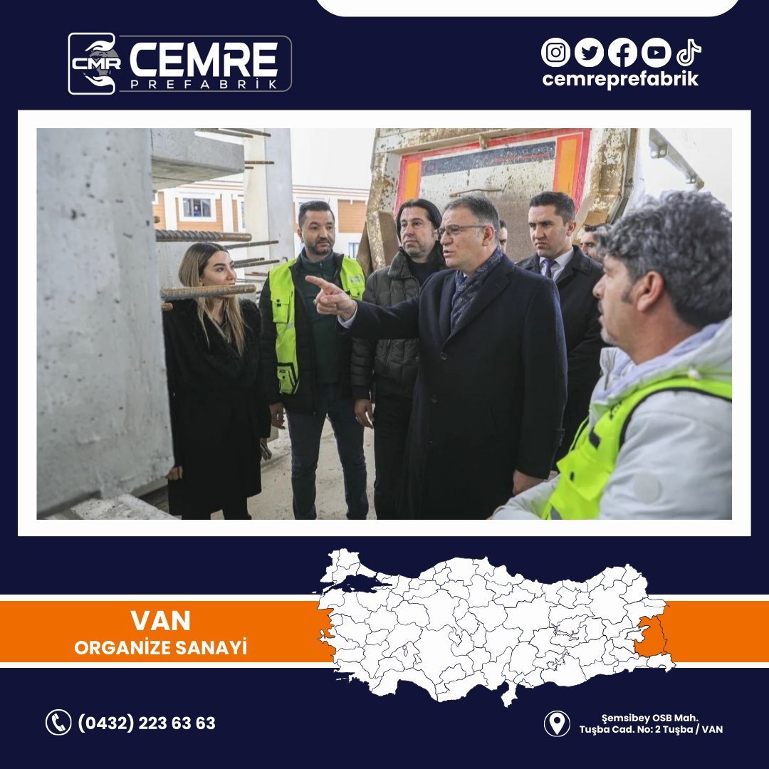 CemrePrefabrik's tweet photo. Van Valisi Sn. Ozan Balcı, ana şantiyemizi ziyaret ederek, incelemelerde bulundu ve prefabrik üretimlerimiz hakkında bilgi aldı.

#van #vanmerkez #prefabrik #inşaat #mimari #üretim #cemreprefabrik https://t.co/ZqWZzxzrpq