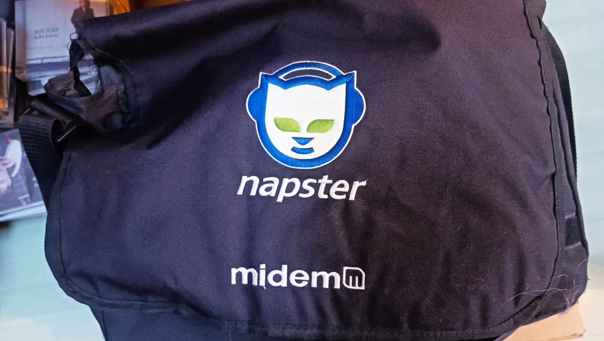 What a brilliant brand Napster was. Even though it is a streaming service in a few countries, the music industry is pretty much dead in the water now. What other uses could be made of it? (I worked for the other brand #midem - for a few years.) #musicbiz #branding