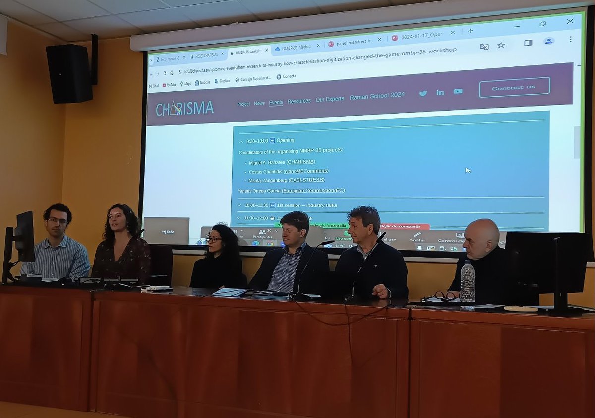 ✒️ Our latest article covers the NMBP-35 Projects CHARISMA, @commons_me & @EASI_STRESS joint workshop 'From Research to Industry: How #Characterisation and Digitisation Change the Game' held on 17 January 2024 in Madrid. Take a glimpse into the event 👇🏽 loom.ly/YW3ylnQ