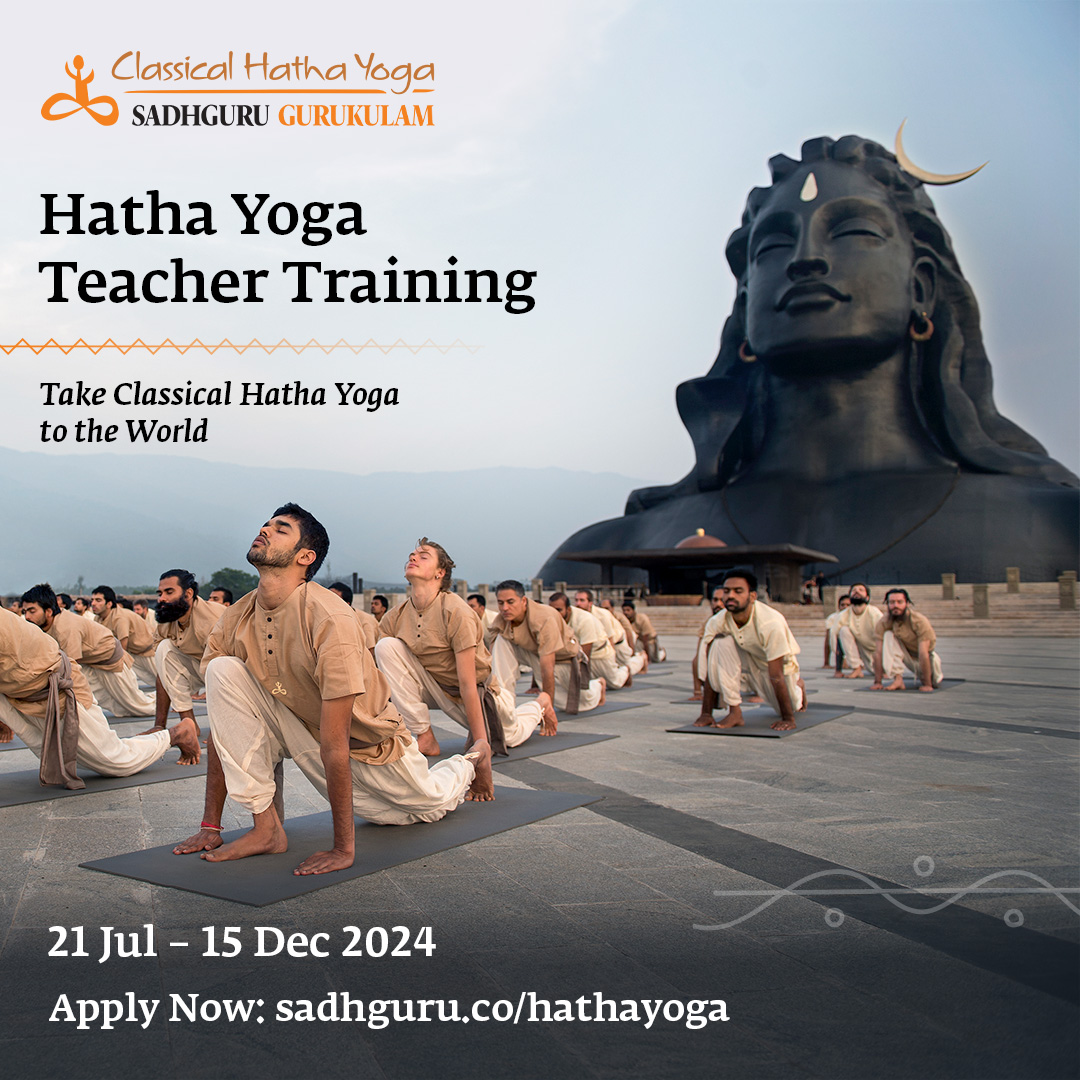 ishafoundation's tweet image. Be a part of Sadhguru’s vision to offer the timeless science of Classical Hatha Yoga in all its purity and make it available to every human being. The training offers a chance to experience, imbibe, and make these powerful practices a part of yourself. In doing so, you will…