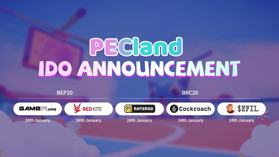 thebaodn1's tweet photo. PECland $PECL IDO trên các nền tảng
⏰Time: 18h00 VN, 24/01/2024 
- https://t.co/1VNyaRk8U6
- https://t.co/DdOfOuvqb2
- https://t.co/JcIRhFBy5M
- https://t.co/4hV1HU0BAK
- https://t.co/IO0UghYZjf
GameFi BRC20: Kết bạn và kiếm lợi nhuận thông qua tương tác mạng xã hội. https://t.co/BgmJbNNOQ3