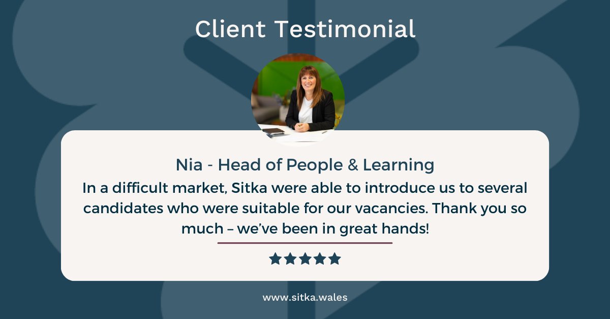 Delighted to receive this testimonial, it's so important to know we are doing things right!🤩

More about our work can be found here ➡ 
sitka.wales/clients/