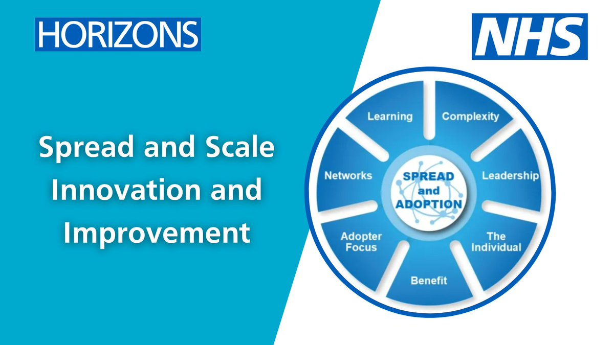 This resource from @DianeKetley helps leaders at all levels with guidance on spreading and increasing adoption of complex change to improve health and care outcomes and patient and staff experience. Read more here: england.nhs.uk/spread-and-ado…