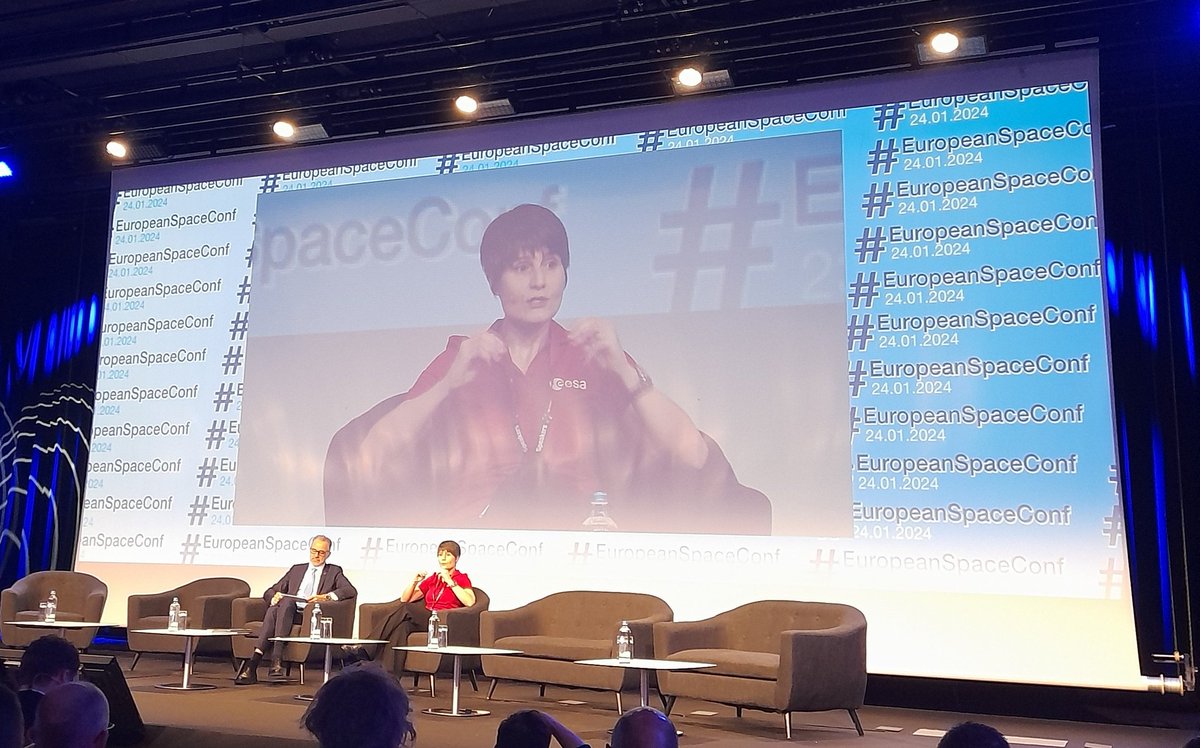 Great to hear a stimulating conversation between @AstroSamantha & @AschbacherJosef at #EuropeanSpaceConf : as International Space Station will deorbit, Europe has urgently to prepare to remain a partner and not become a customer, aiming for more ambitious steps.
@esa @ESA_Italia