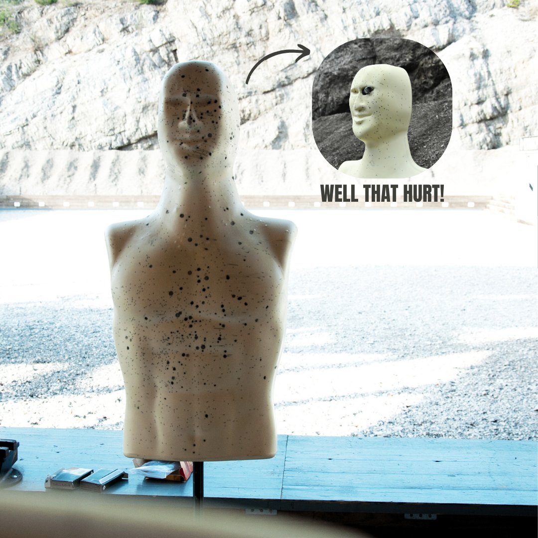 How do you know you had fun at a shooting range?... Your #3DShootingDummy has visible consequences.

#ShootingEnthusiast #3ddummy #365tactical #365plus #tacticalgear #tactical #tacticool #shootingrange #shooting #trigger #triggertime #shootingtraining #police #swat #army