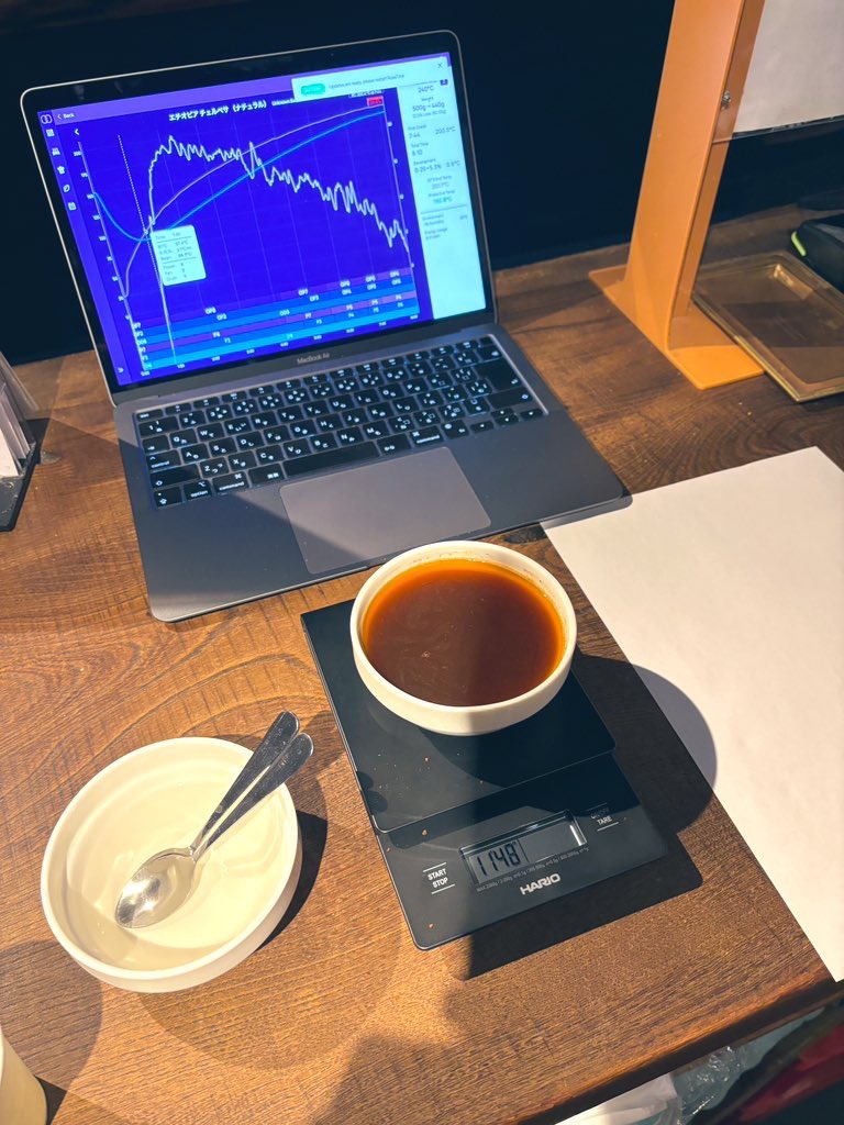 焙煎前のテイスティング🥄☕️