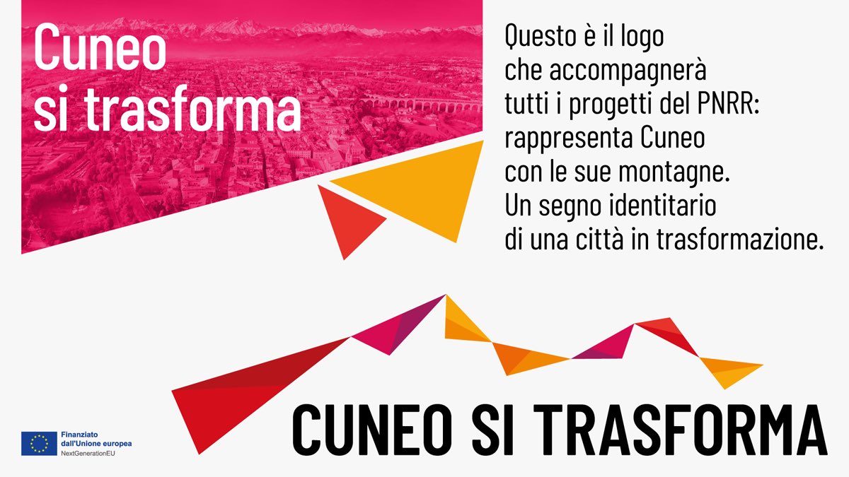 Quando comparirà il logo con il profilo delle montagne che fanno da cornice al nostro capoluogo, significherà che si sta lavorando per portare il cambiamento in città.
#cuneositrasforma