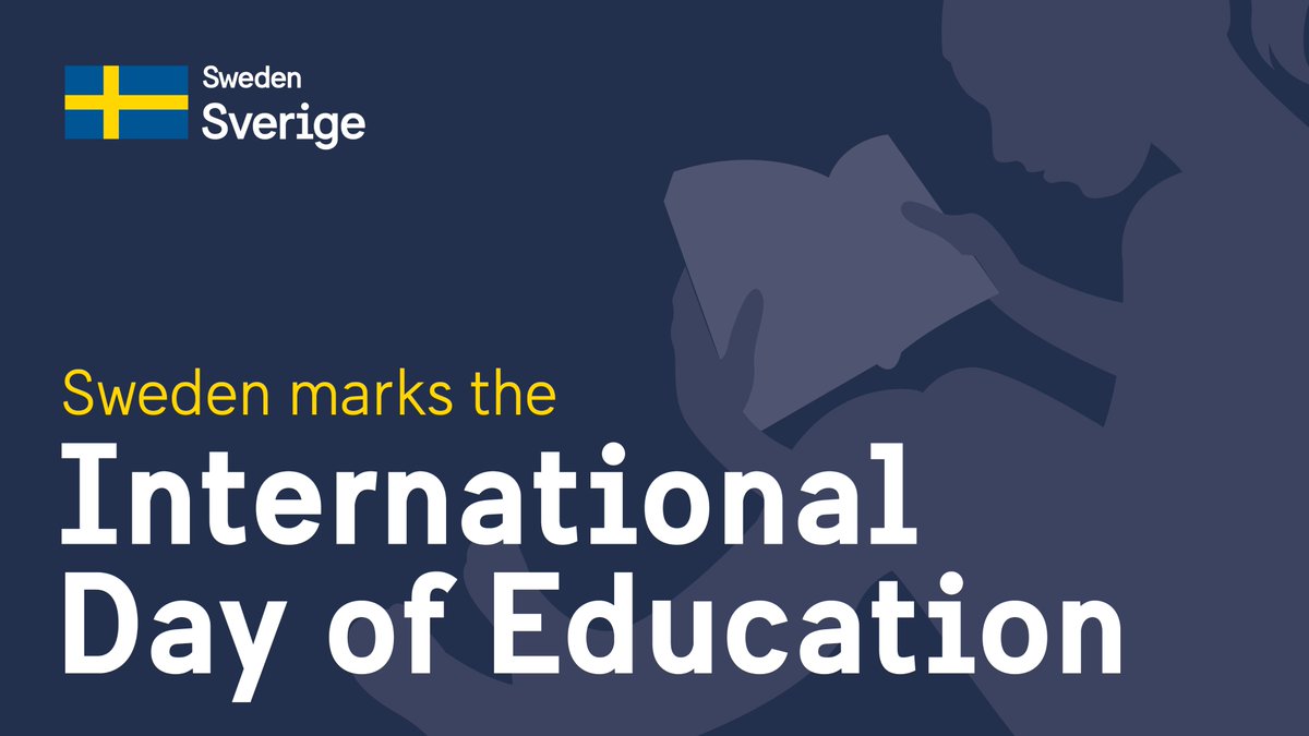 SwedeninBD's tweet photo. On #InternationalDayOfEducation, we highlight the urgent need for inclusive, equitable quality education. 
Sweden is committed to #SDG4, focusing on👇
👉Lifelong learning 
👉Gender equality &amp; 
👉Empowering every learner. 
Let's make education accessible for all! 
#EducationForAll https://t.co/P3YnMiVbpf
