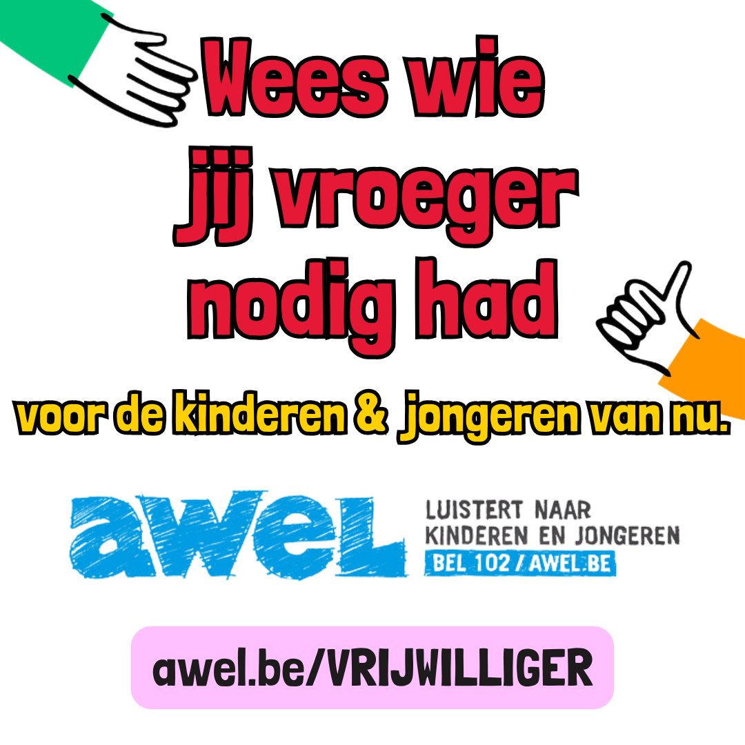 Ga de uitdaging aan bij Awel. 
Kom eens luisteren bij één van onze infomomenten DEZE week!
Alleen zo kan je binnenkort aansluiten bij de gratis opleidingsdagen. 

awel.be/vrijwilliger