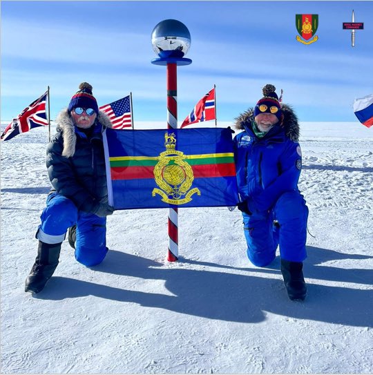 Mission Spiritus Antarctica accomplished! Former Royal Marines Alan Chambers MBE and Dave Thomas reached the South Pole raising £9000+ for the RMA. Dave is now the Guinness world recordholder for oldest person to reach the south pole unassisted at 68 years. What an achievement!