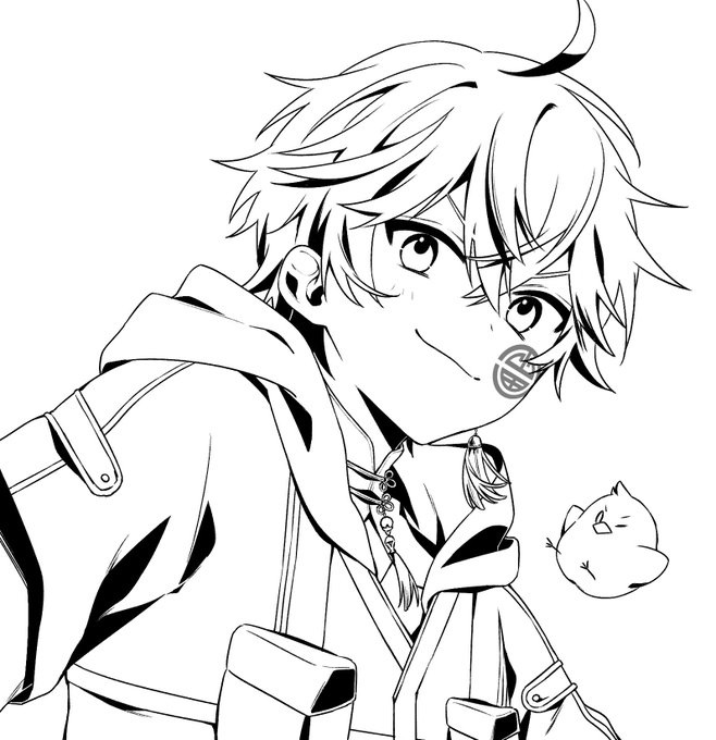 SU-Cream Pencilで線画描いたやつ 色無しも好き