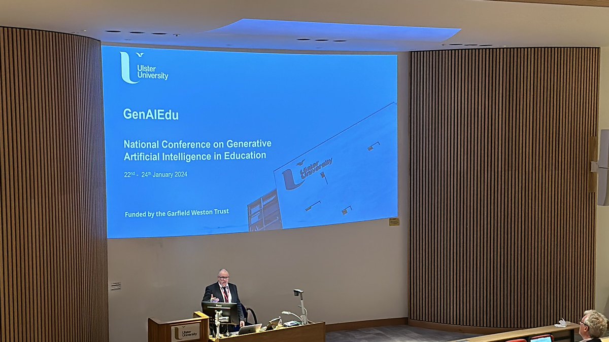 Day 3 at #genaiedu conference <a href="/UlsterUni/">Ulster University</a> Magee Campus. Here we go!
