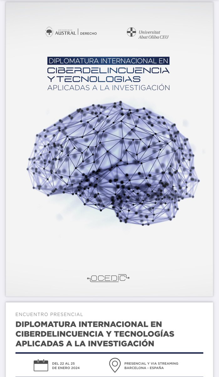 JaimeCampaner's tweet photo. Hoy tendré el placer de participar en esta diplomatura internacional de la @AbatOlibaFC @UnivAustral de la mano de @danydupuyok y @JoseRAgustina 
Hablaré sobre blanqueo de capitales y estrategias de recuperación de activos en el proceso penal. https://t.co/ZcJY6WNQfM