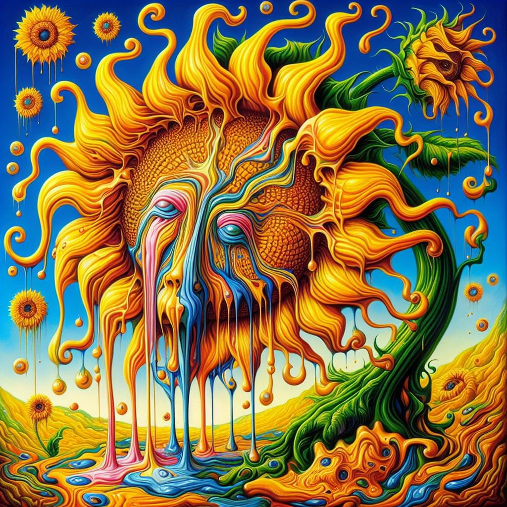 Derallwissender's tweet photo. #AIart #aiartist #ai #wombot #wombodream #art #ArtistOnTwitter #ArtOfTheDay #artshare #AIcommunity #sunflower #digitalart https://t.co/3xn9EYLXVh