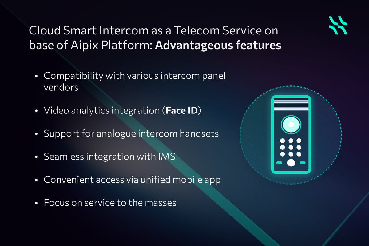 Interested in exploring new opportunities to expand your #Telecom service offerings, consider #Cloud-based Smart Intercom. This #digital value-added service can be run on Aipix Telecom Platform. Let’s take a closer look at its advantages for Telco.
#smartintercom