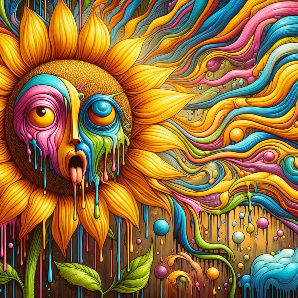 Derallwissender's tweet photo. #AIart #aiartist #ai #wombot #AIArtworks #art #ArtistOnTwitter #ArtOfTheDay #artshare #AIcommunity #sunflower #digitalart https://t.co/leKPJZkOuj