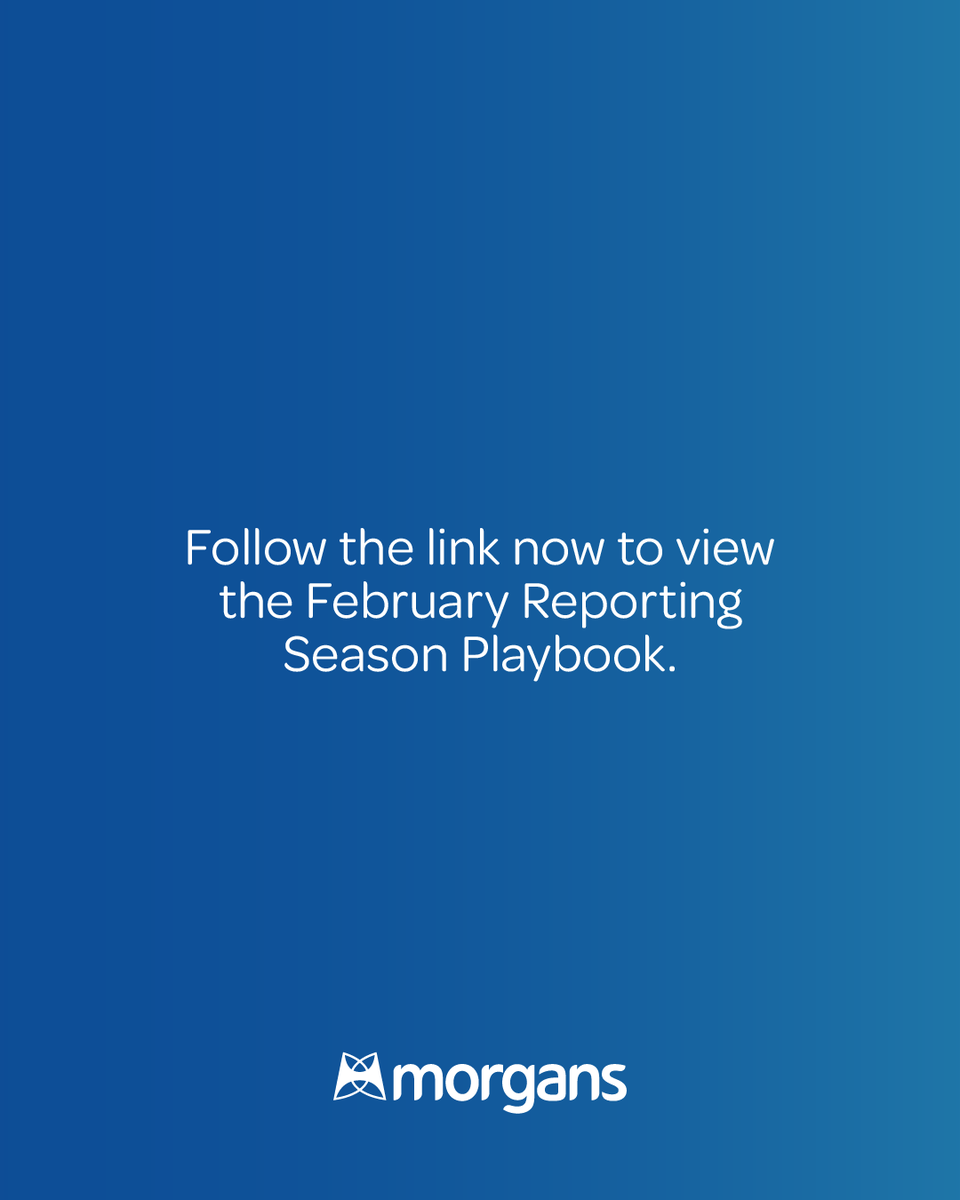 morgansAU's tweet photo. Explore the Reporting Season Playbook, where our research team delve into crucial strategic themes to monitor. Gain insights with a preview of results for 150 stocks under our coverage. View here - https://t.co/g7uz3XfpBd

#reportingseason #companycoverage https://t.co/4uNpu0HY8D