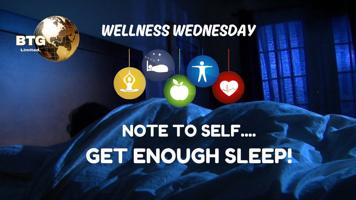 BTG2022's tweet photo. 😀 Happy Wednesday Team 🙌🏾

Do you get sufficient sleep? Enough sleep that your days are more productive and you can interact with others without being grouchy?

#BURNTEAM #WellnessWednesday #SleepisImportant https://t.co/lV0lrzb5kz