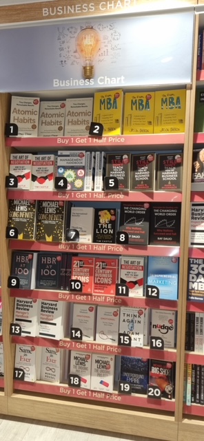 Singapore is one of my favourite places, so I was really happy to discover that my book, '21st Century Business Icons' (published by @KoganPage), is currently featuring in the WH Smith Business Book Chart at Changi Airport, ranked at number 10!