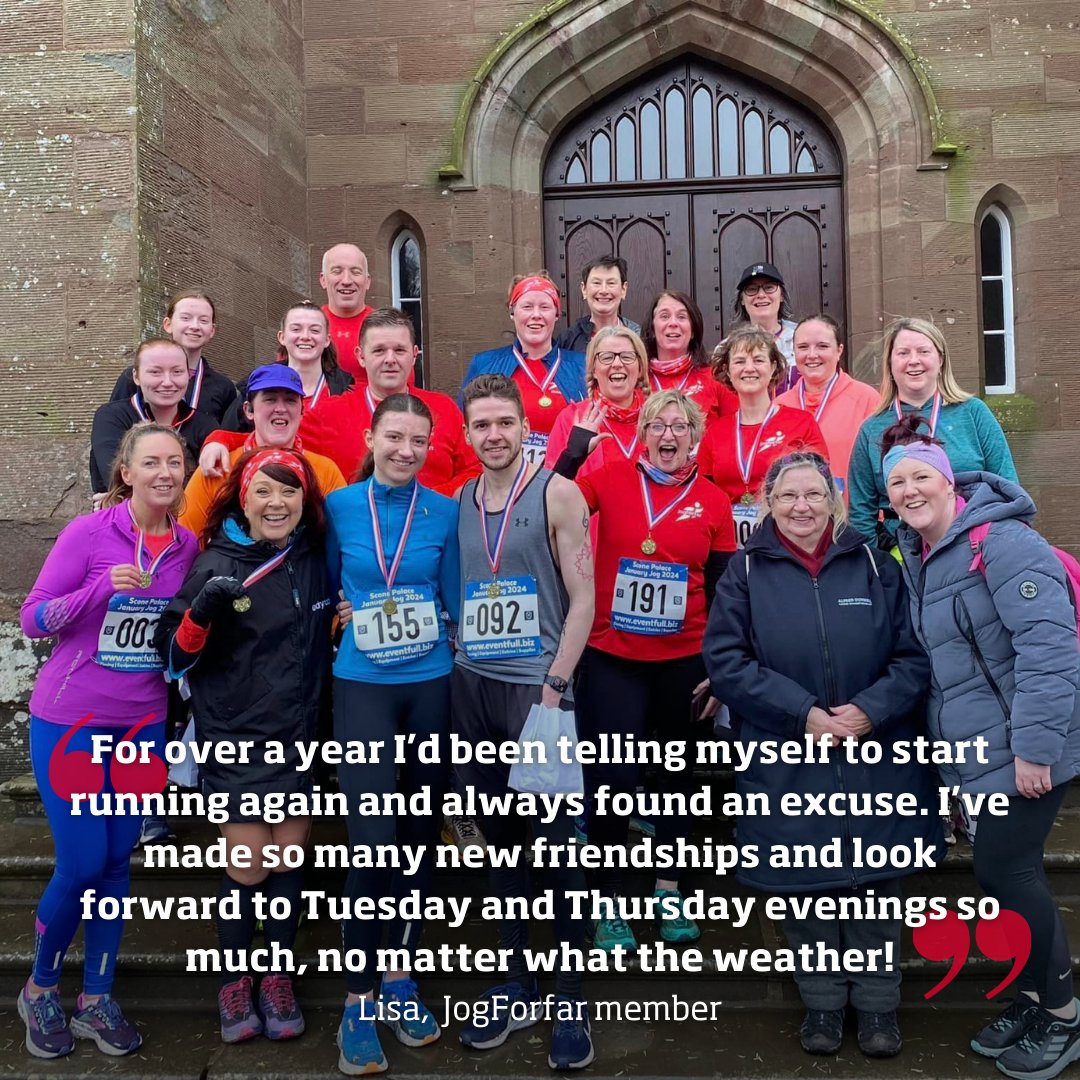 #ActiveEveryDay | 🏃‍♀️@jogscotland has around 300 groups across Scotland, open to adults of any ability looking to get active. This year, Jog Forfar started new beginners’ classes and asked existing members why they loved running with the group so much. Here are just a few 👇