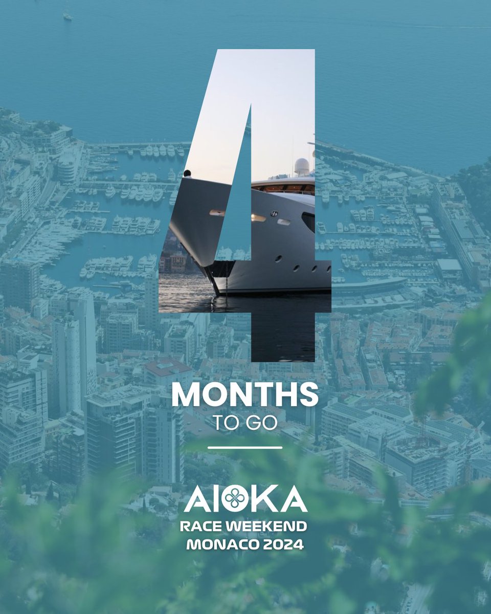 AiokaEvents's tweet photo. MONACO RACE WEEKEND 2024.

Counting the days: 4 months to go! ⏳ Excitement building up for what's ahead! 🗓️

#monaco #aioka #monacoraceweekend https://t.co/G5HqjiEXXS