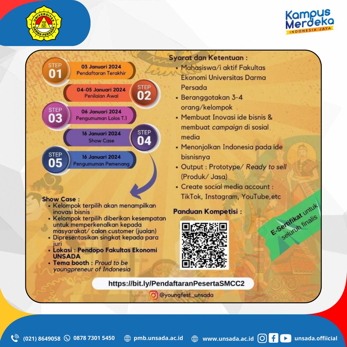 Hai, 皆さん

Ada yang seru nih...
Yuk kepoin acara dari Fakultas Ekonomi

instagram.com/p/C2ekN7yxh0p/